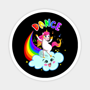 Unicorn Dancing on a Cloud Magnet